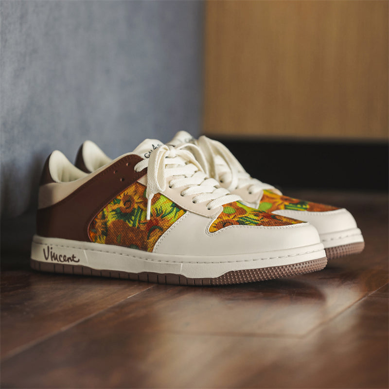 Sunflowers Sneakers, after Van Gogh