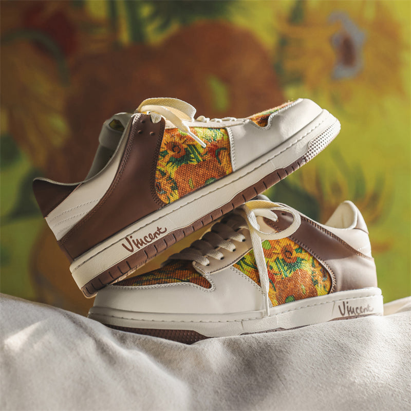 Sunflowers Sneakers, after Van Gogh