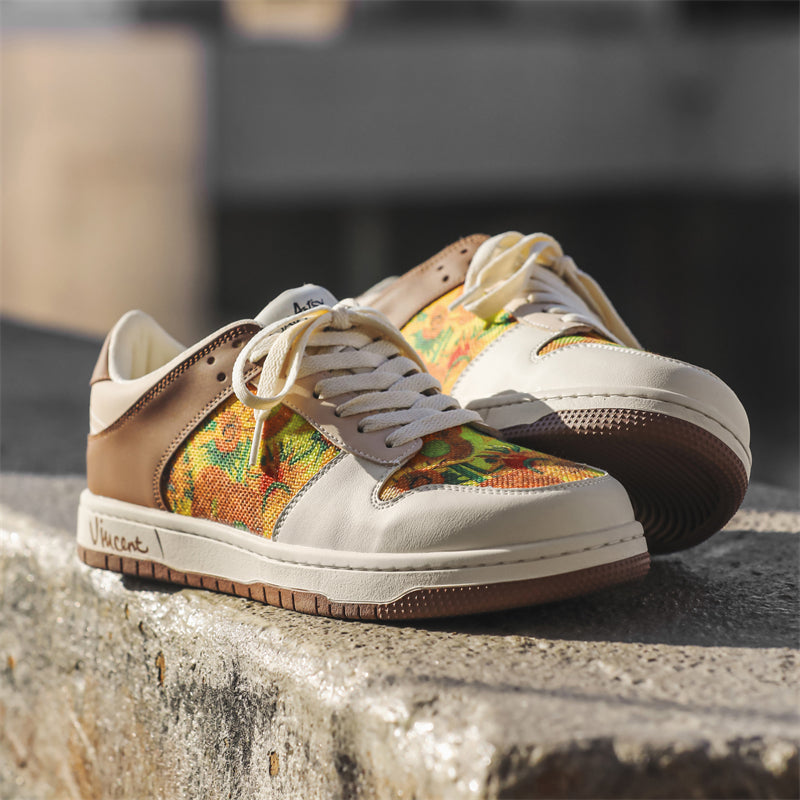Sunflowers Sneakers, after Van Gogh