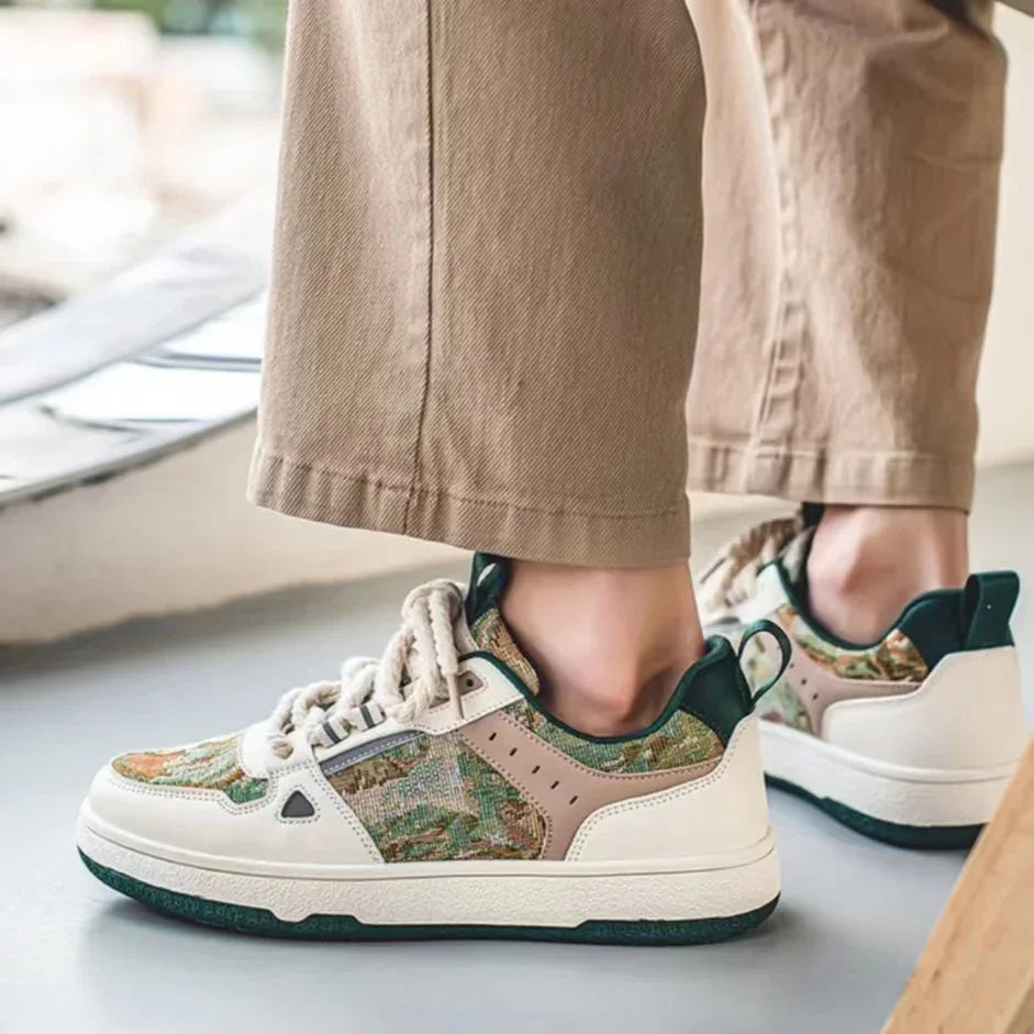 Starry Night Skate Sneakers, after Van Goghㅤ