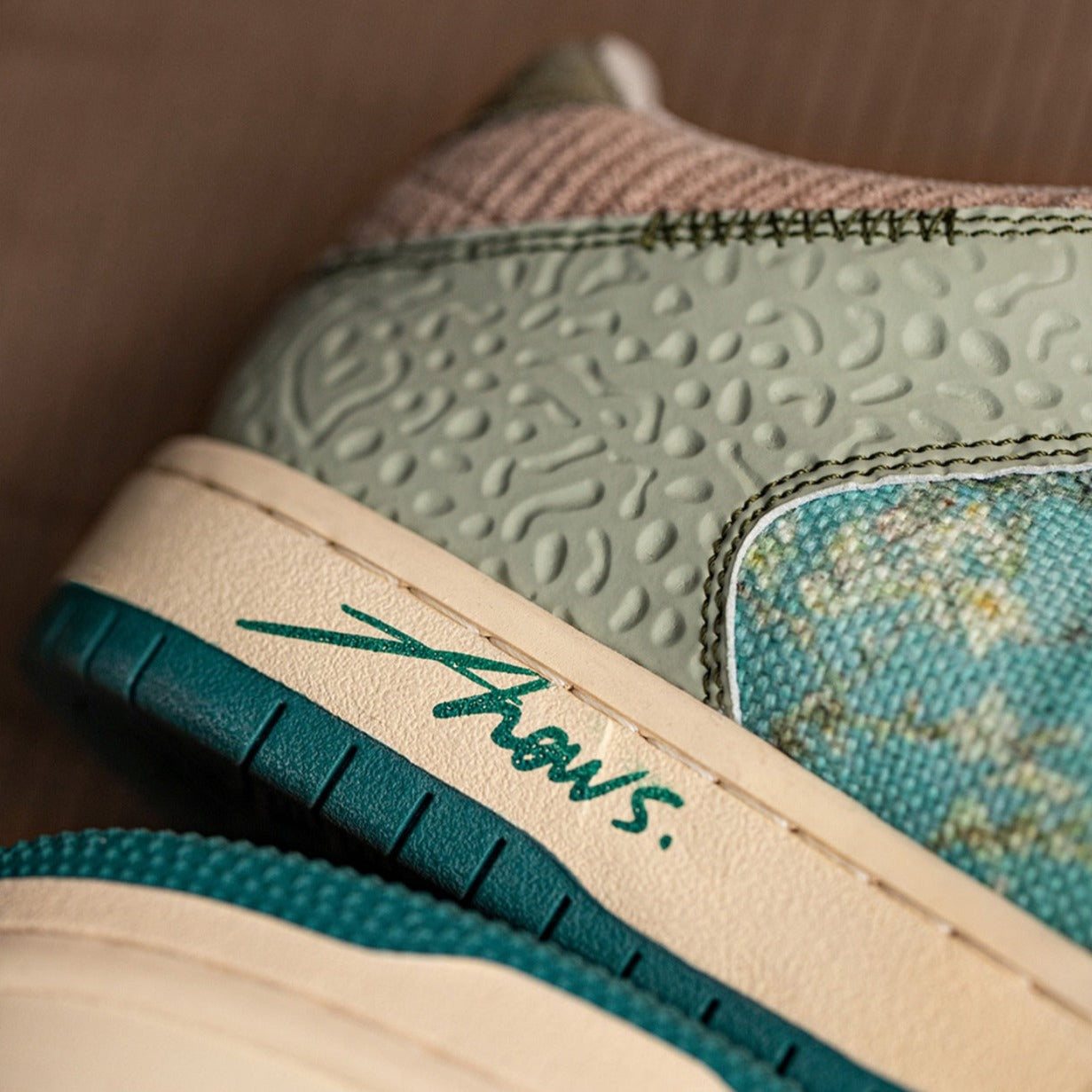 Almond Blossom Sneakers, after Van Gogh