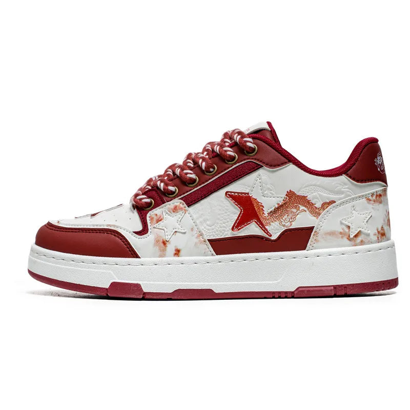 Dragon Relief Leather Sneakersㅤ