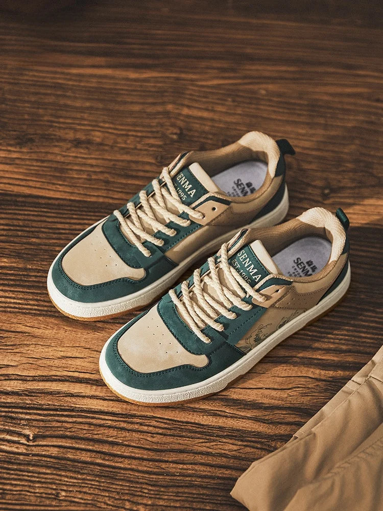 Colour Block Low-Top Sneakers