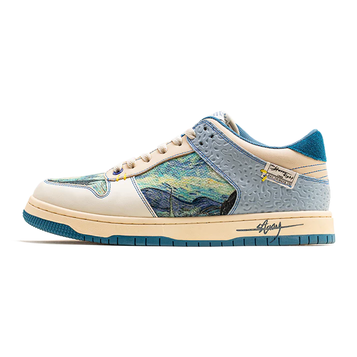 Starry Night Sneakers, after Van Gogh