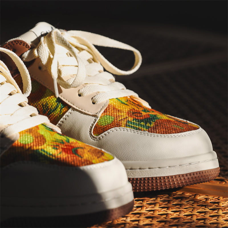 Sunflowers Sneakers, after Van Gogh