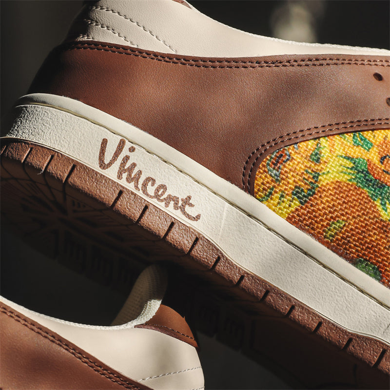 Sunflowers Sneakers, after Van Gogh