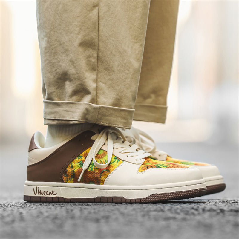 Sunflowers Sneakers, after Van Gogh