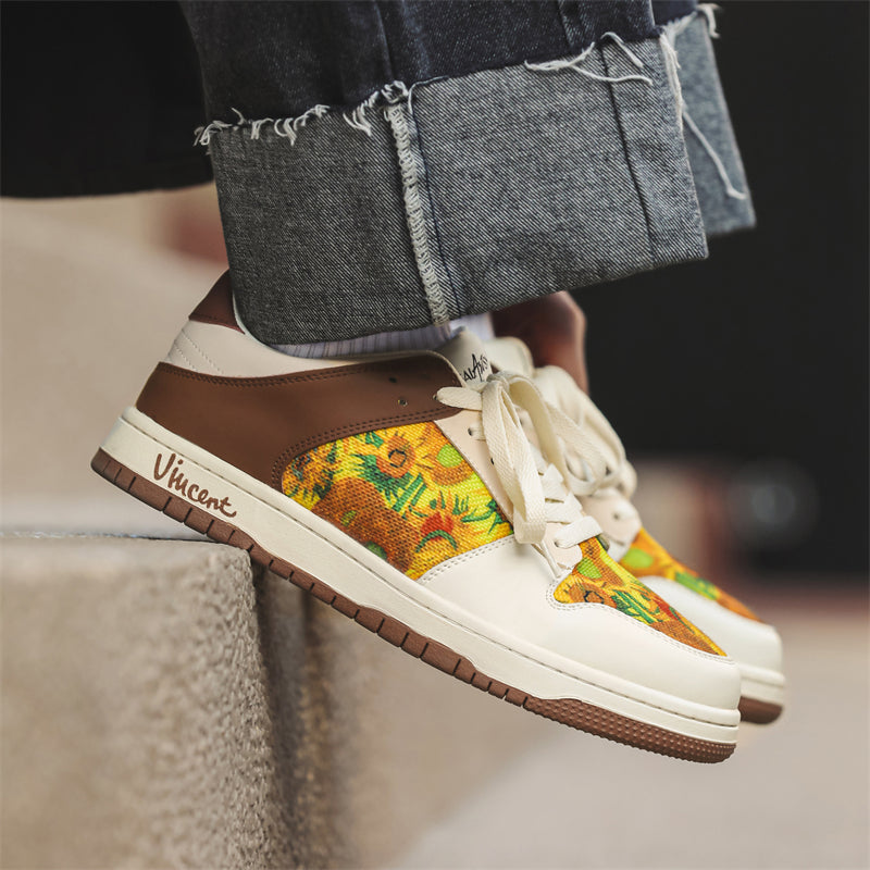 Sunflowers Sneakers, after Van Gogh