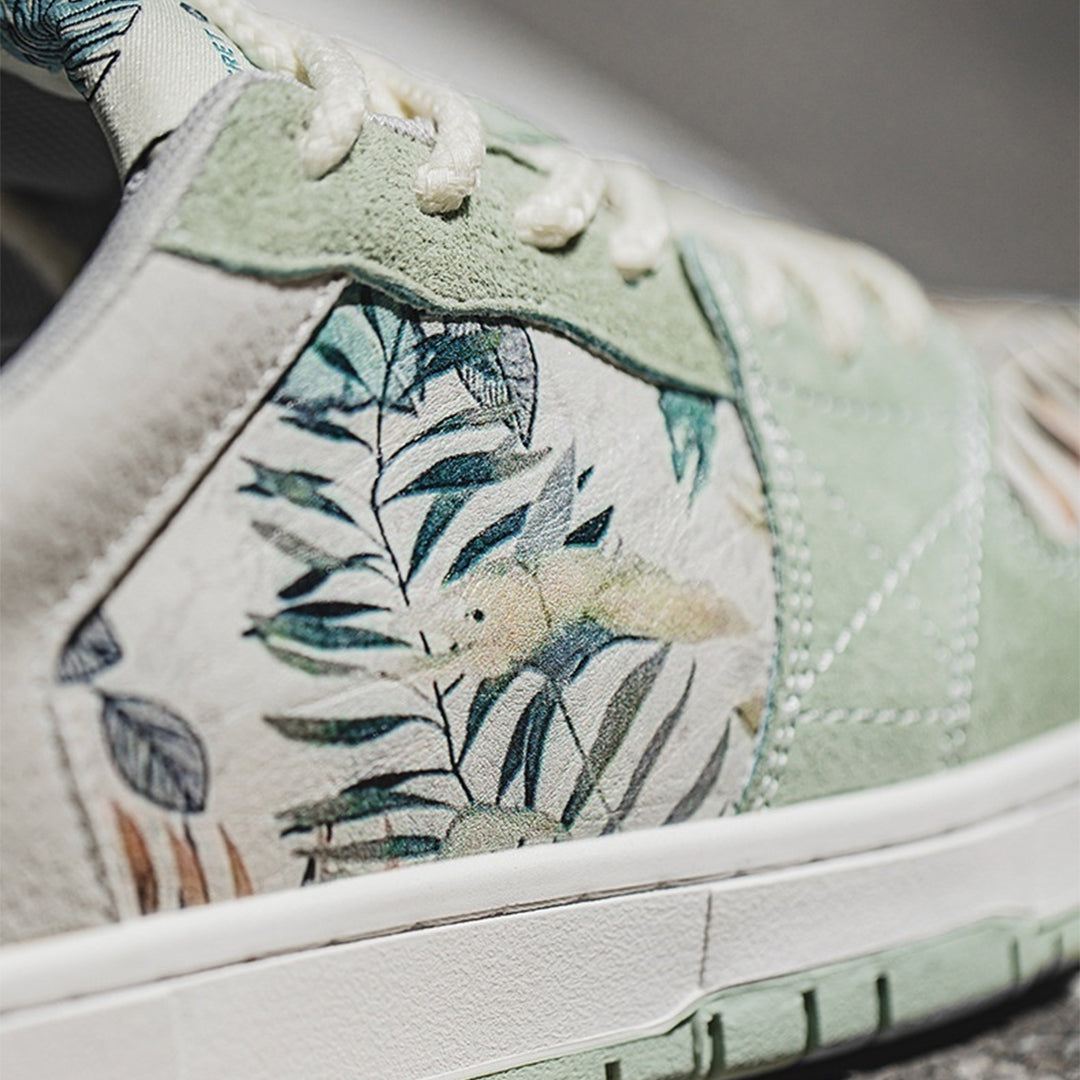 Verdant Impression Watercolour Sneakers