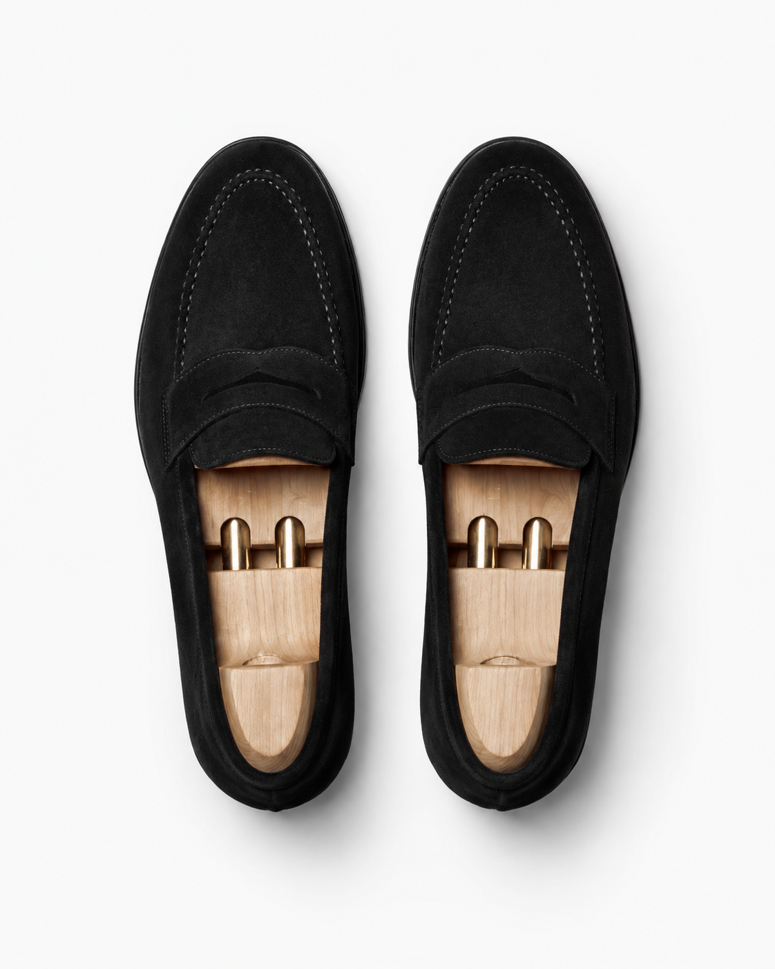 Hartley Apron Loafer – Black Suede