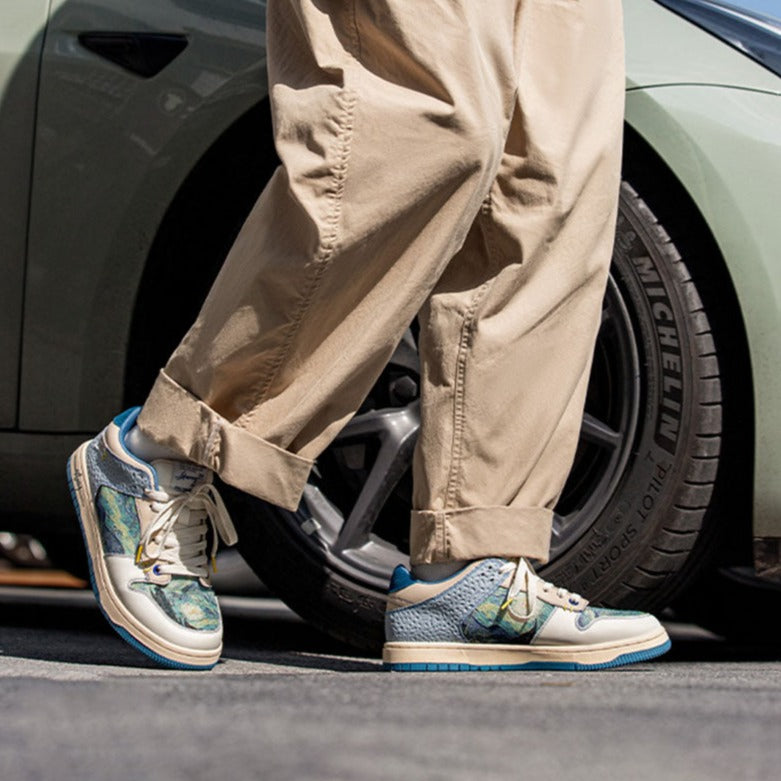 Starry Night Sneakers, after Van Gogh