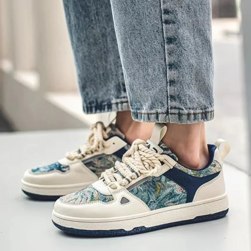 Starry Night Skate Sneakers, after Van Goghㅤ