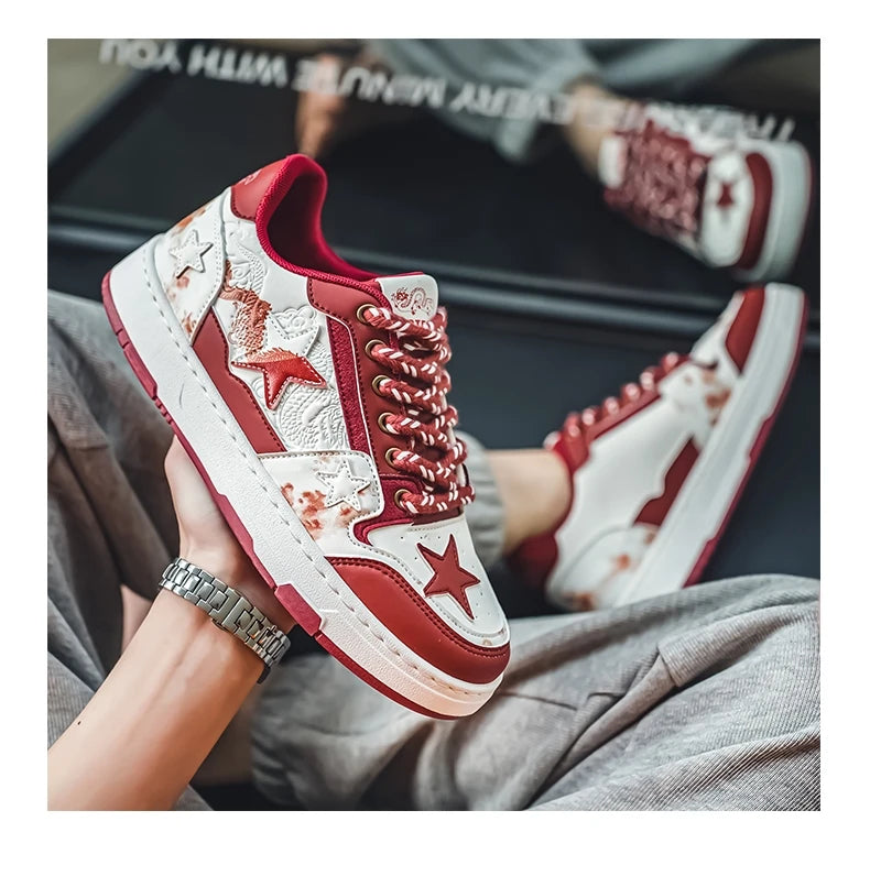 Dragon Relief Leather Sneakersㅤ