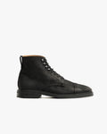 Stormont Storm Welt Boot – Black Waxed Suede