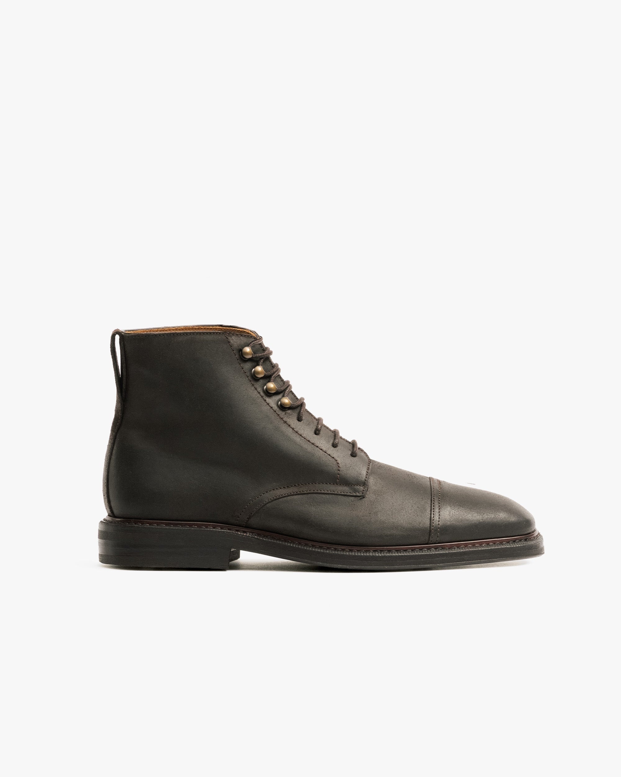 Stormont Storm Welt Boot – Brown Waxed Suede
