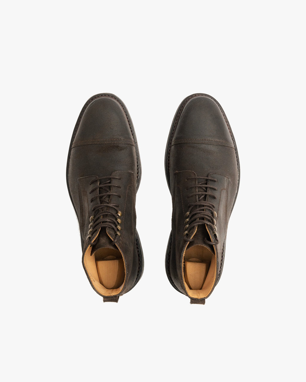Stormont Storm Welt Boot – Brown Waxed Suede