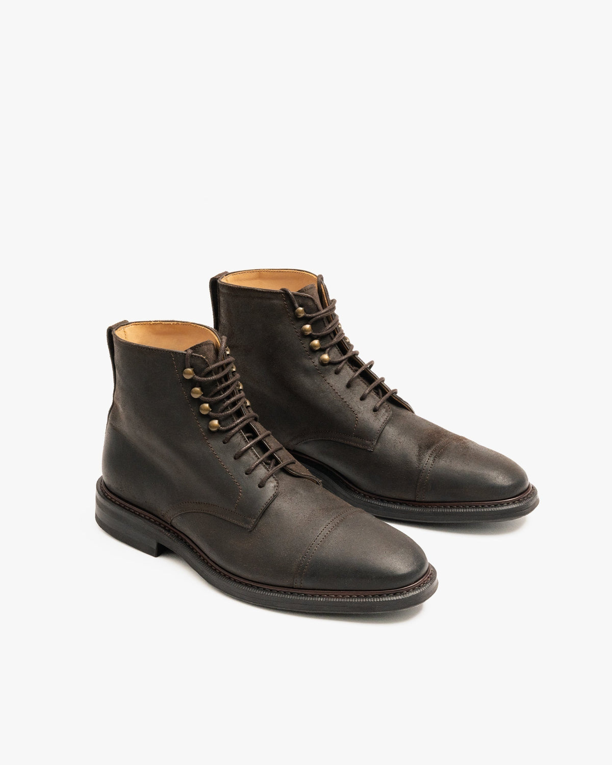 Stormont Storm Welt Boot – Brown Waxed Suede