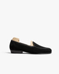 Bellamy Belgian Loafer – Black Suede