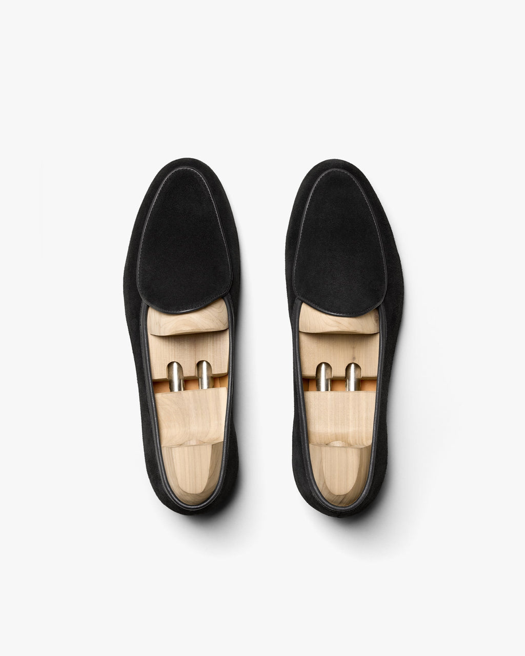 Bellamy Belgian Loafer – Black Suede