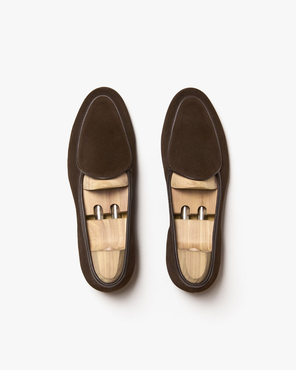 Bellamy Belgian Loafer – Dark Brown Suede