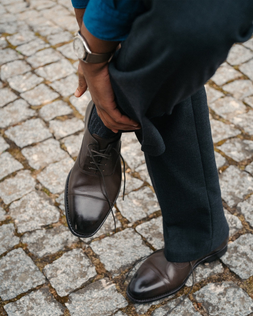 Norwood Cap-Toe Oxford – Dark Brown Calf