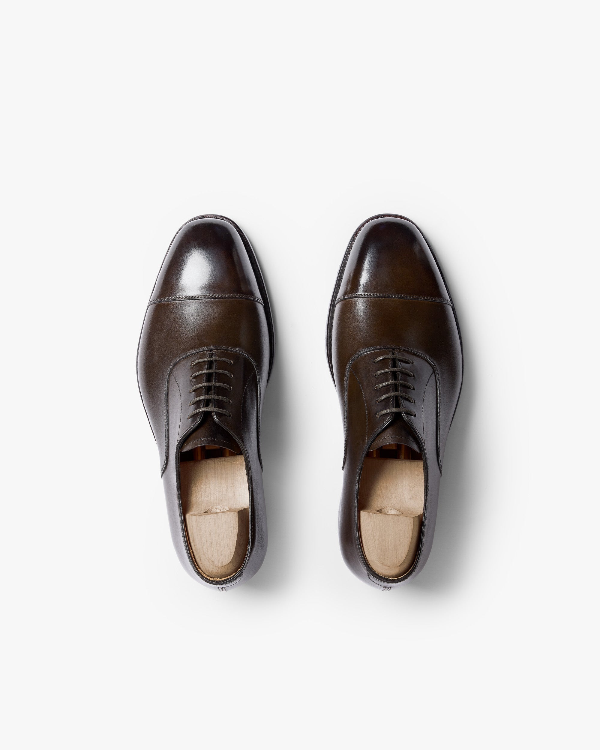 Norwood Cap-Toe Oxford – Dark Brown Calf