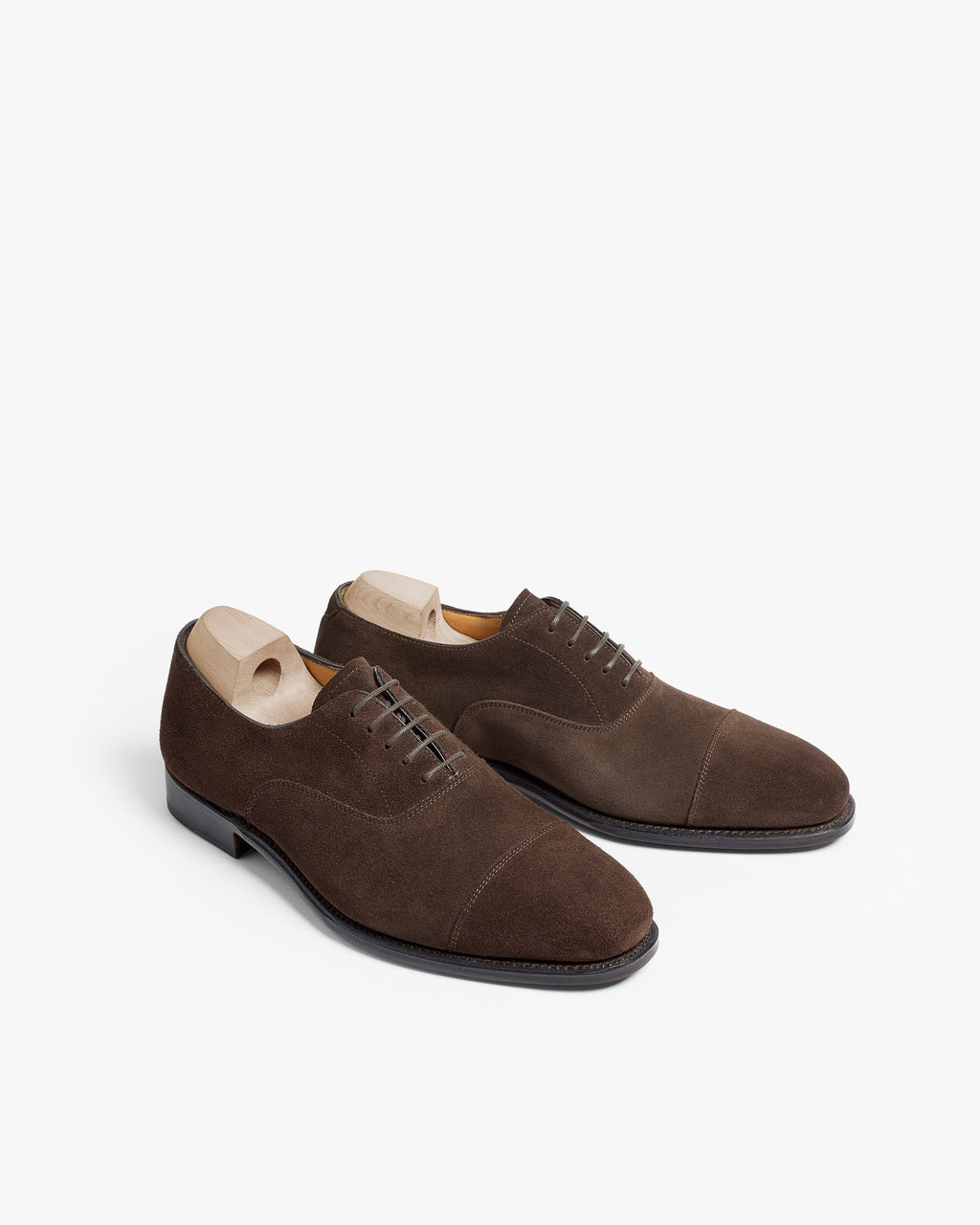 Norwood Cap-Toe Oxford – Dark Brown Suede
