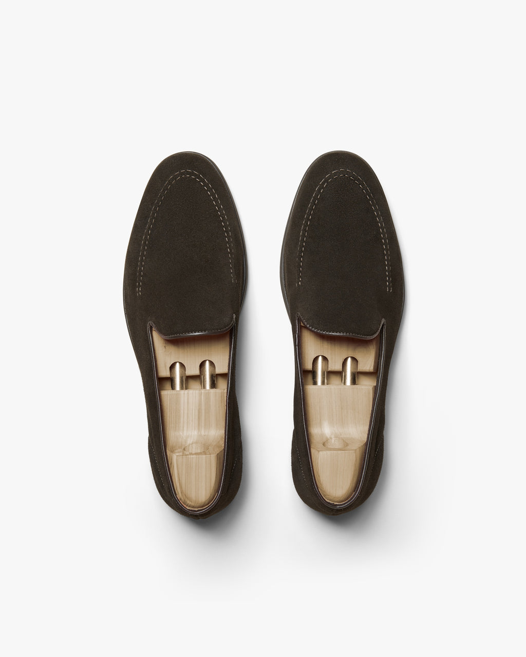 Rivo Slip-On Loafer – Dark Brown Suede