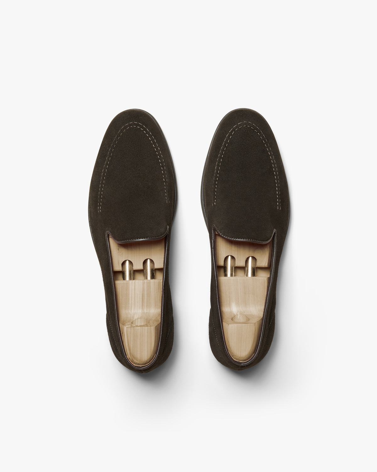 Rivo Slip-On Loafer – Dark Brown Suede
