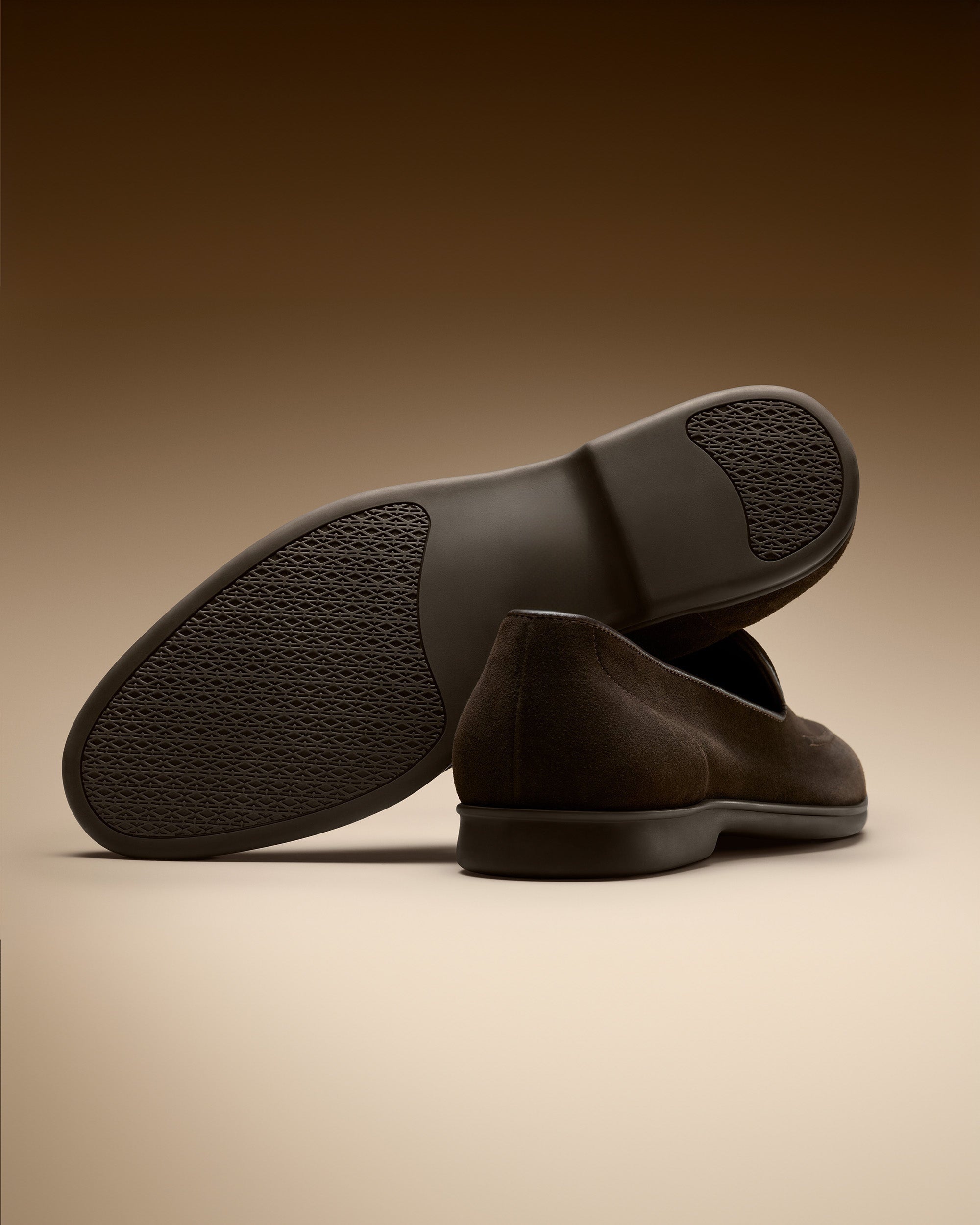 Rivo Slip-On Loafer – Dark Brown Suede