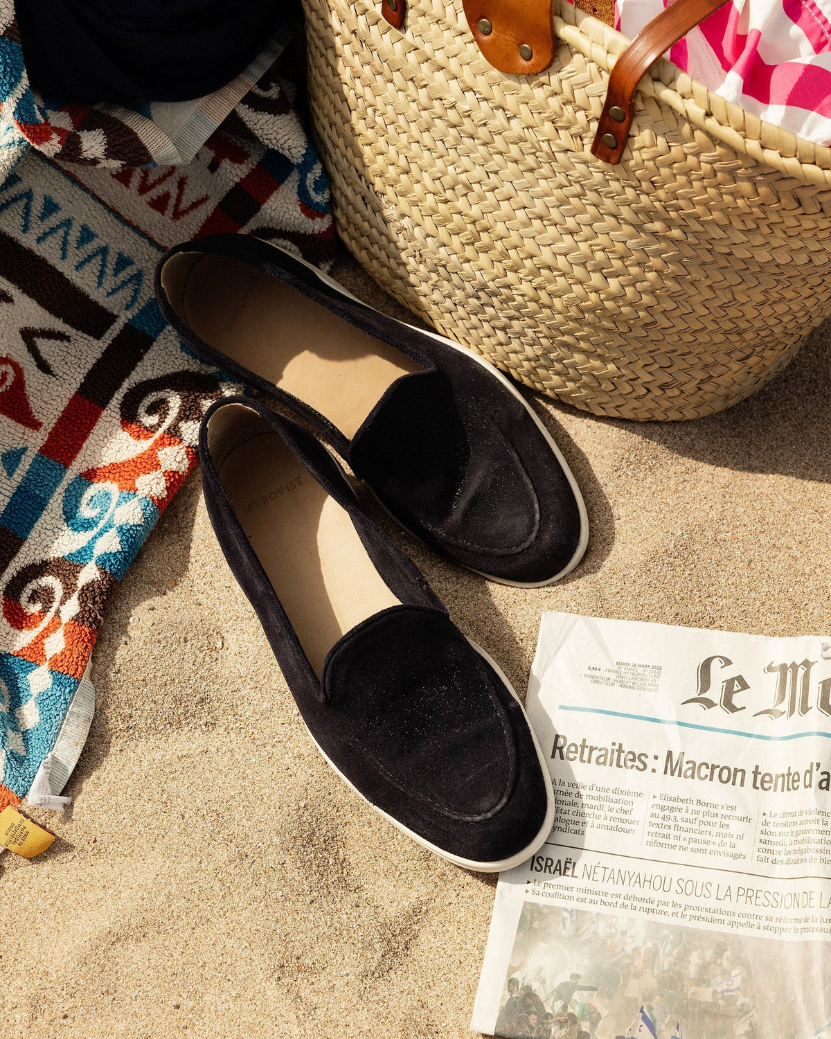 Rivo Slip-On Loafer – Navy Suede