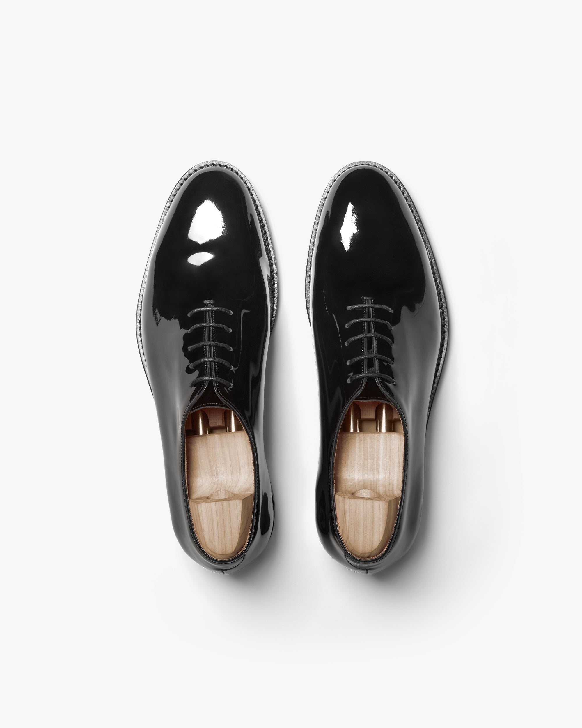 Regent Whole-Cut Oxford – Black Patent Leather