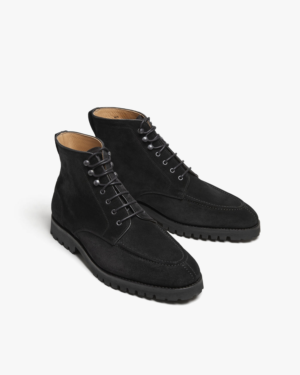 Barrow Split-Toe Boot – Black Suede