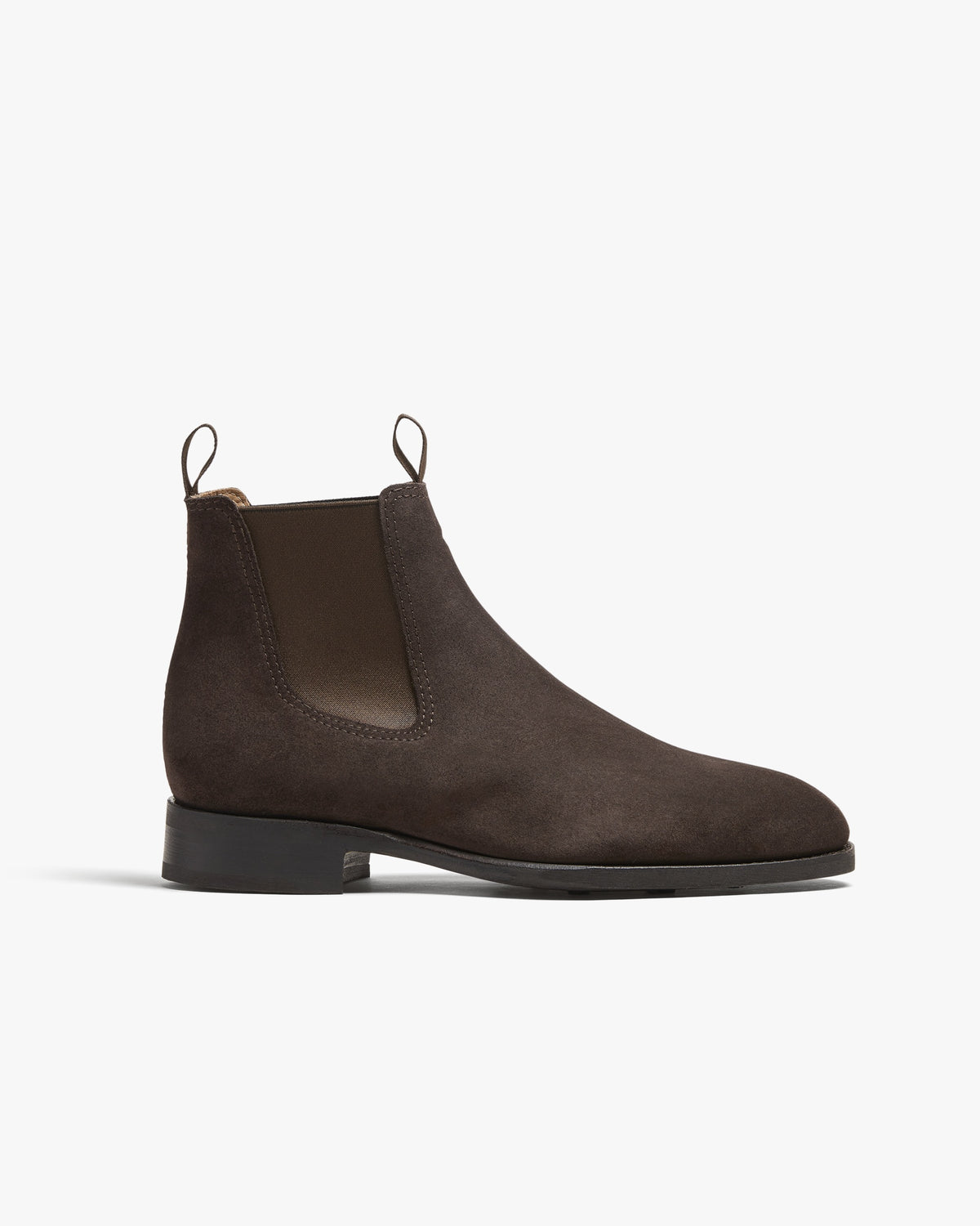Halton Chelsea Boot – Dark Brown Suede