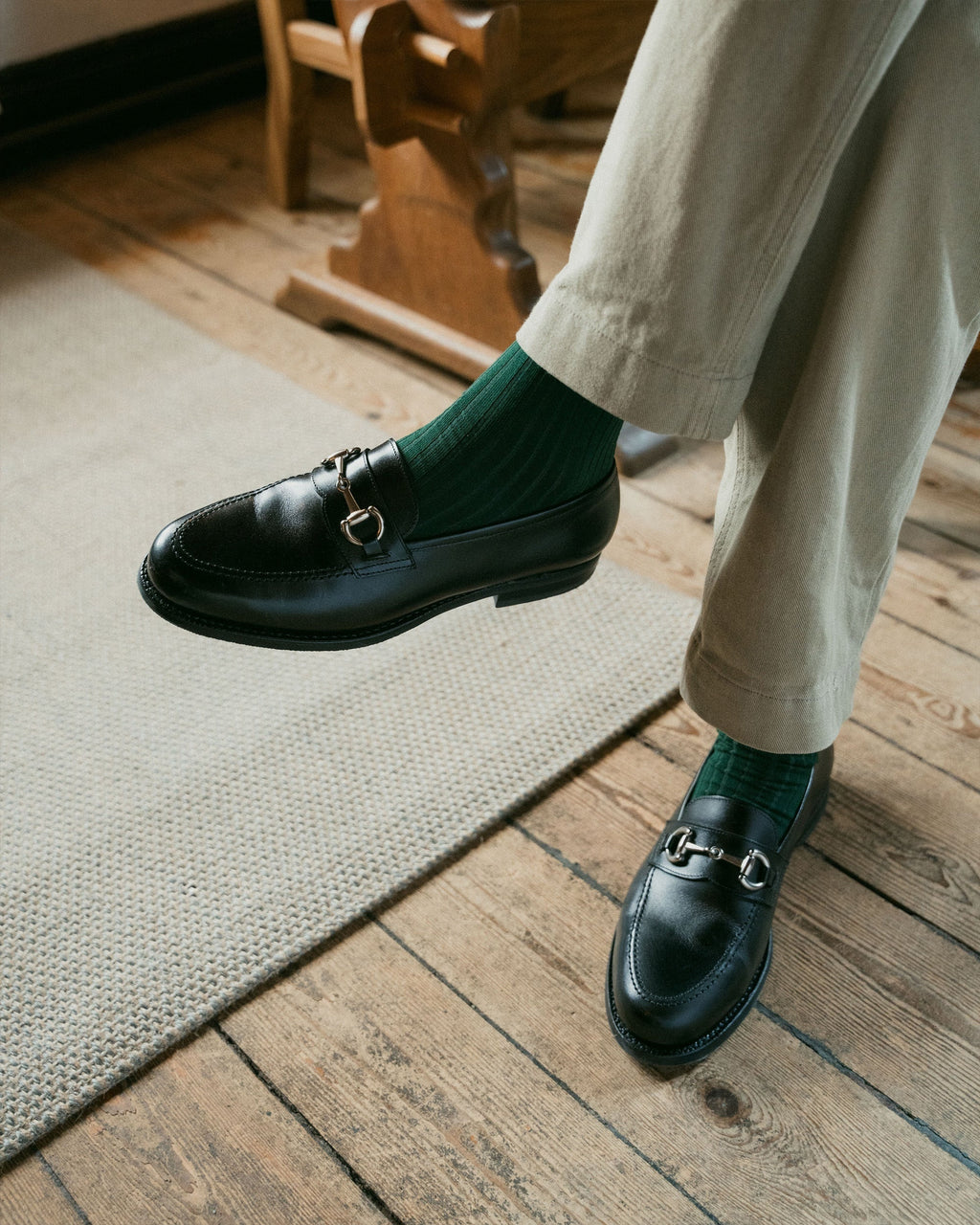 Ascot Horsebit Loafer – Black Calf