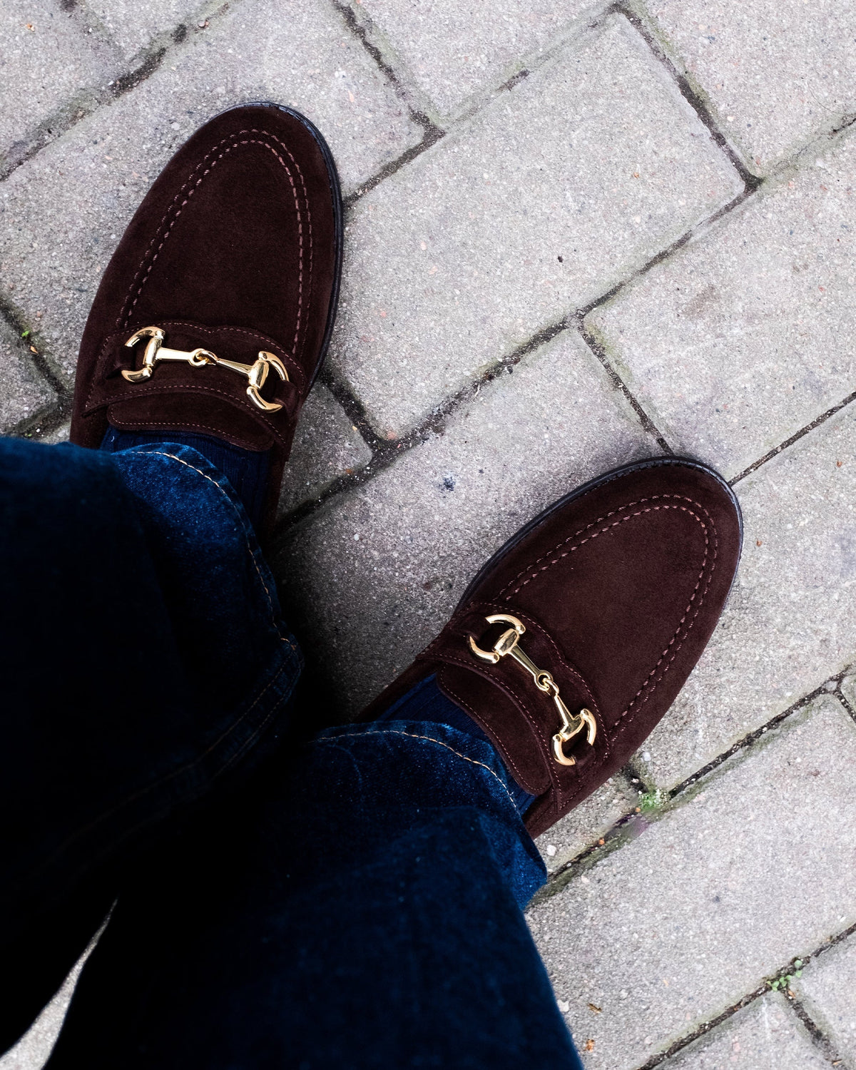Ascot Horsebit Loafer – Dark Brown Suede