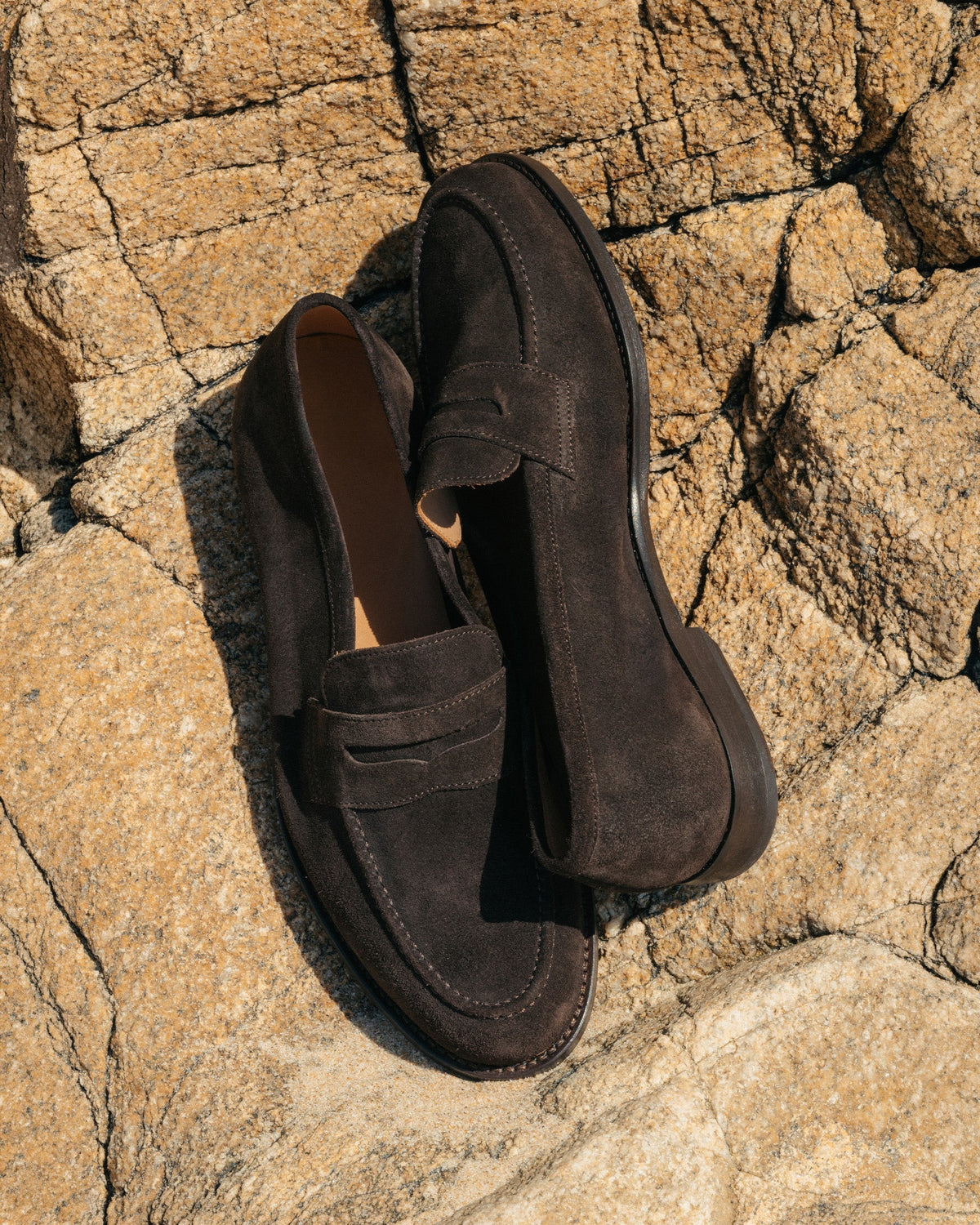 Marlow Penny Loafer – Dark Brown Suede