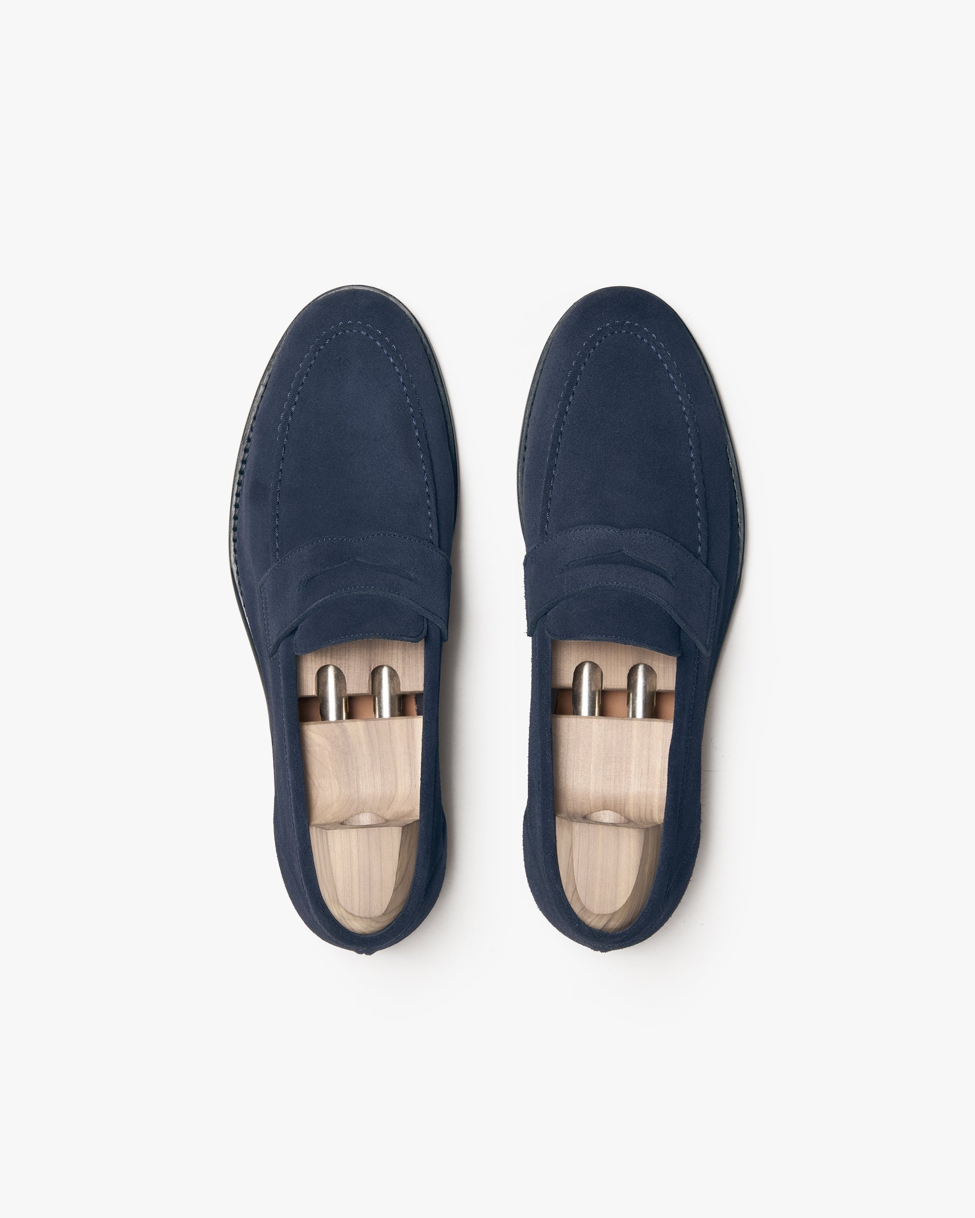 Marlow Penny Loafer – Navy Suede
