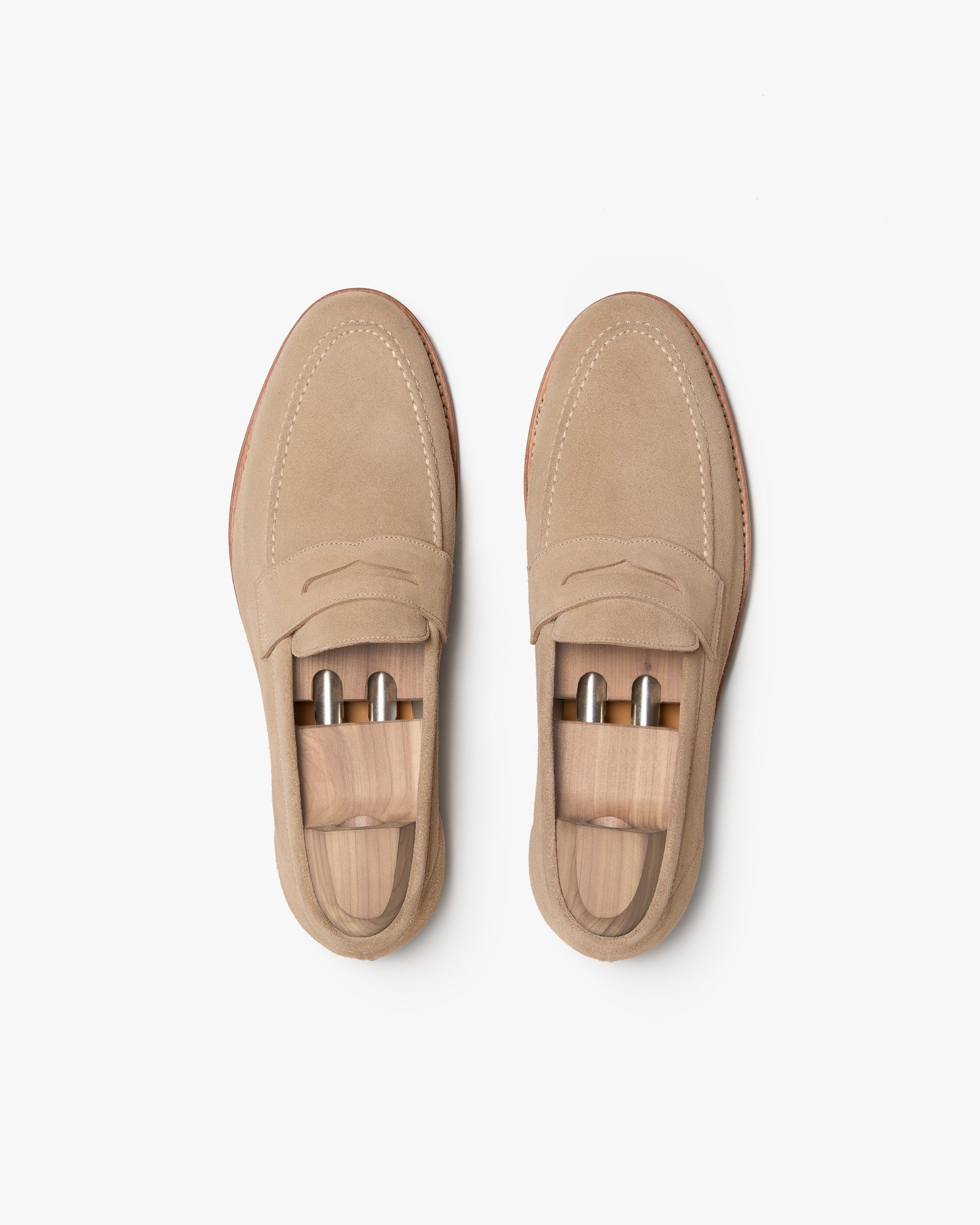Marlow Penny Loafer – Sand Suede