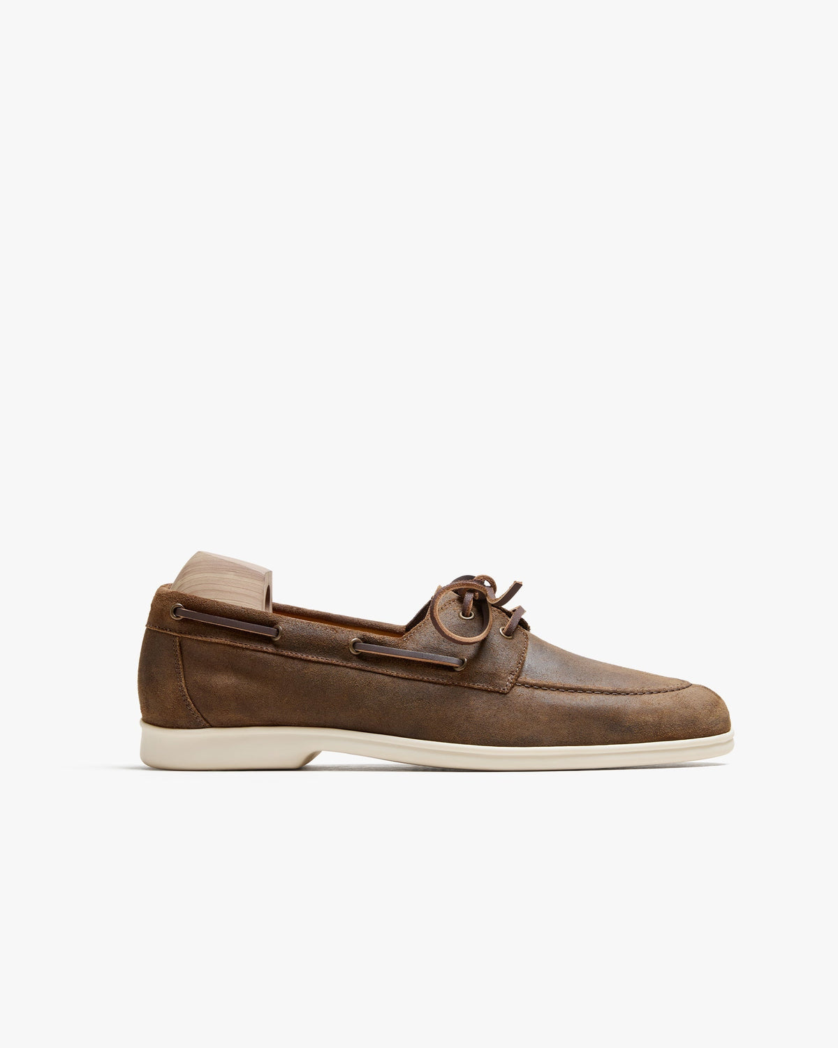 Harbor Boat Shoe – Chestnut Waxed Suede