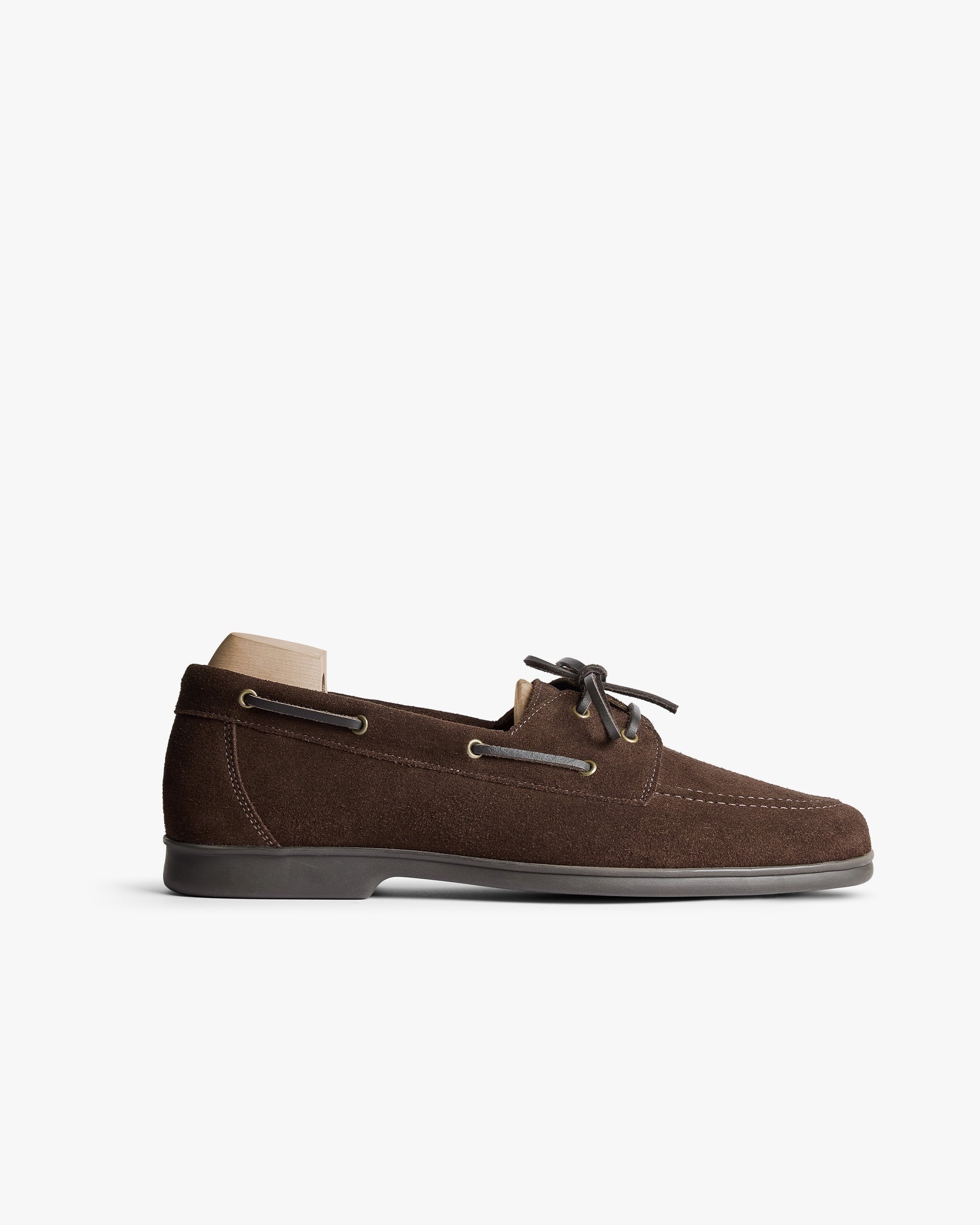 Harbor Boat Shoe – Dark Brown Suede