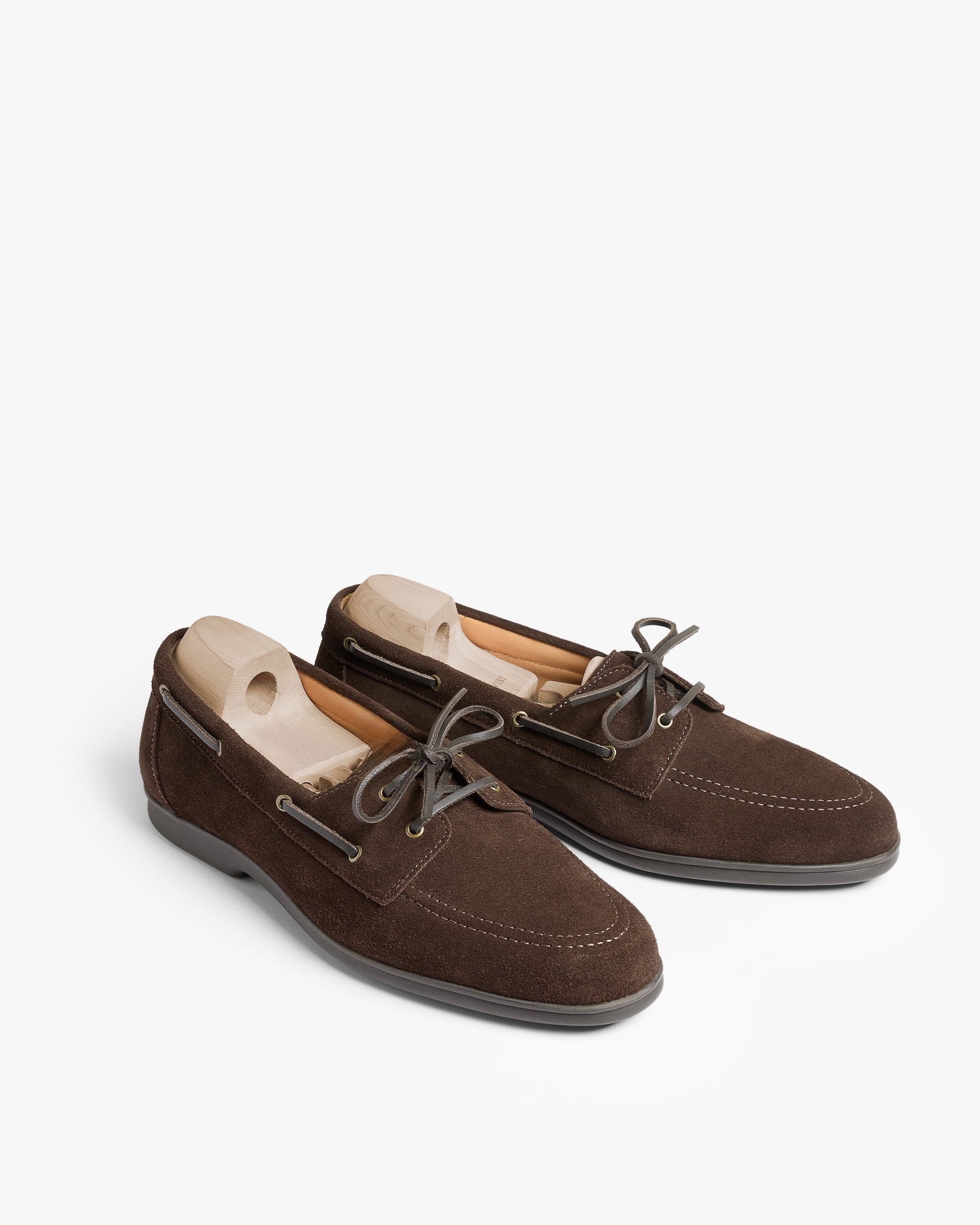 Harbor Boat Shoe – Dark Brown Suede