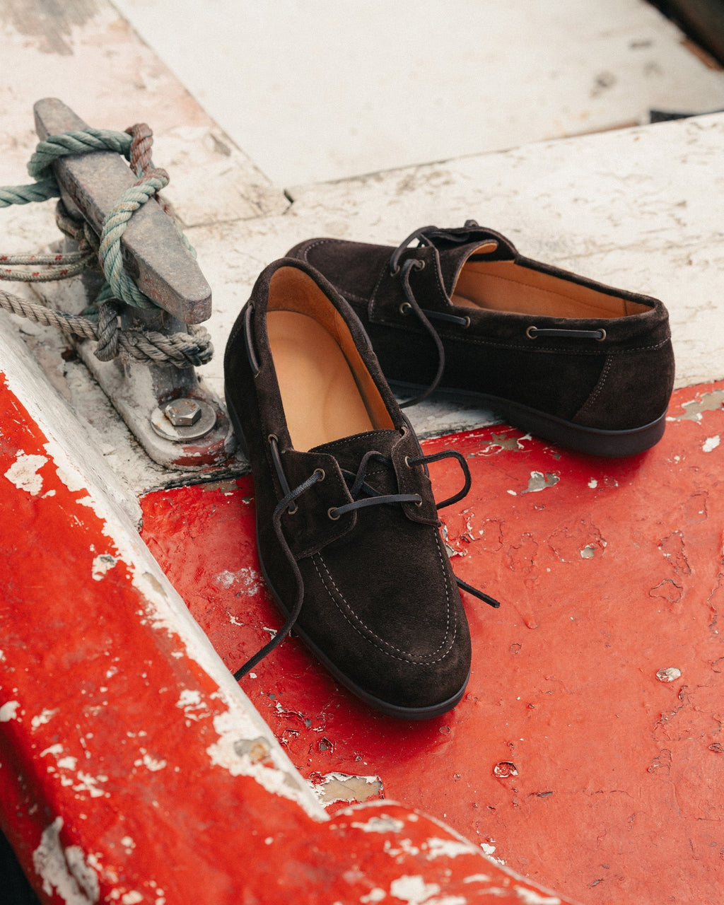 Harbor Boat Shoe – Dark Brown Suede