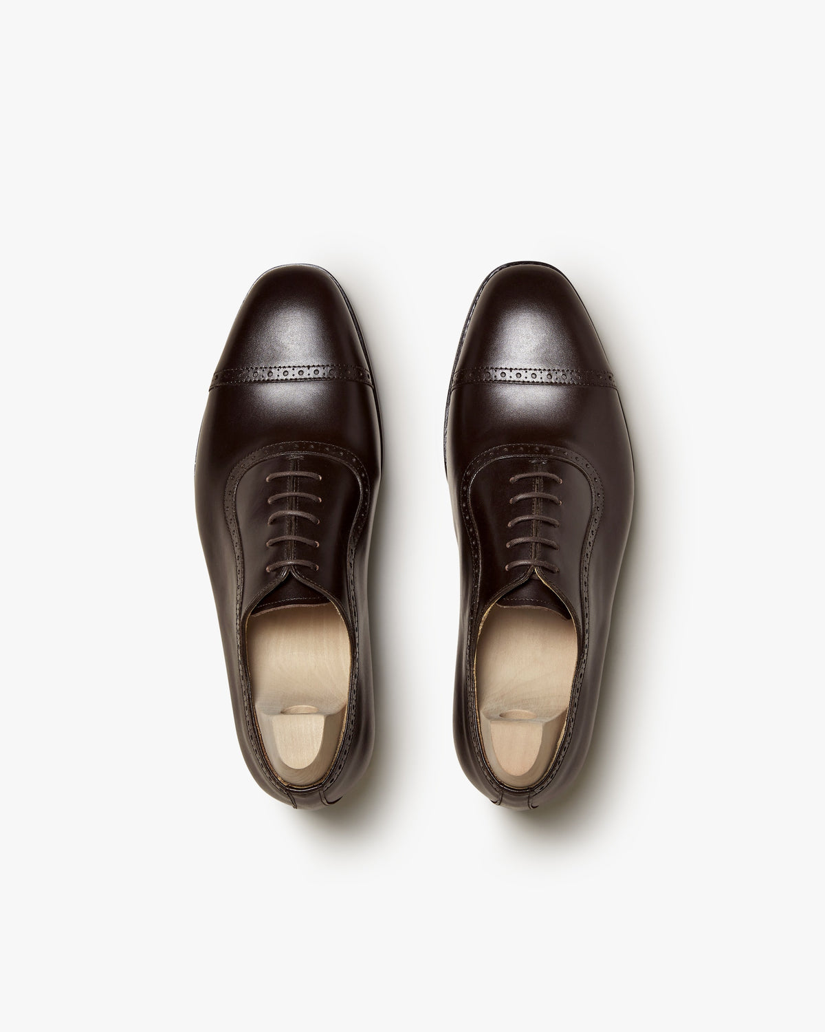Winslow Cap-Toe Oxford – Dark Brown Calf
