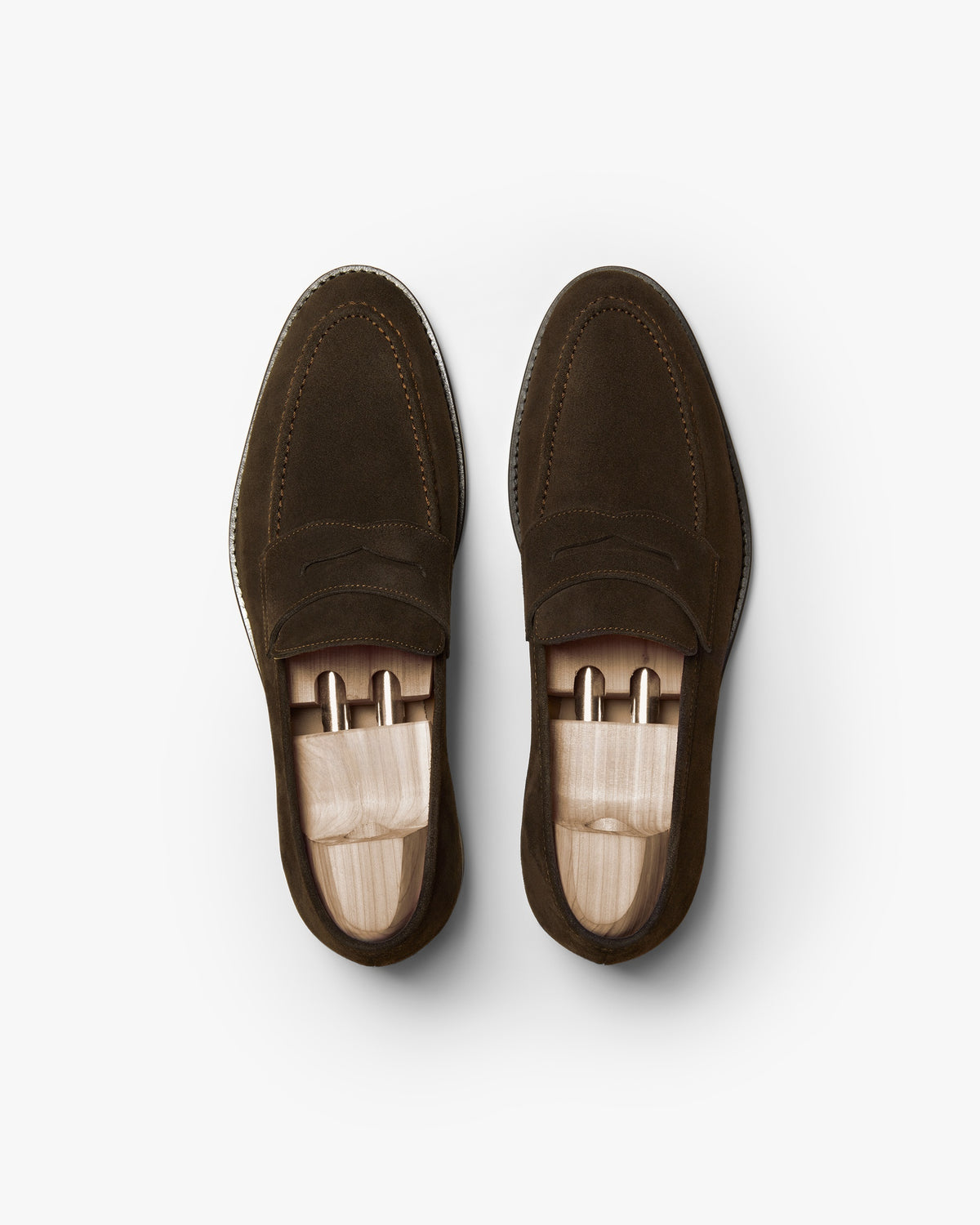 Wexford Penny Loafer – Dark Brown Suede