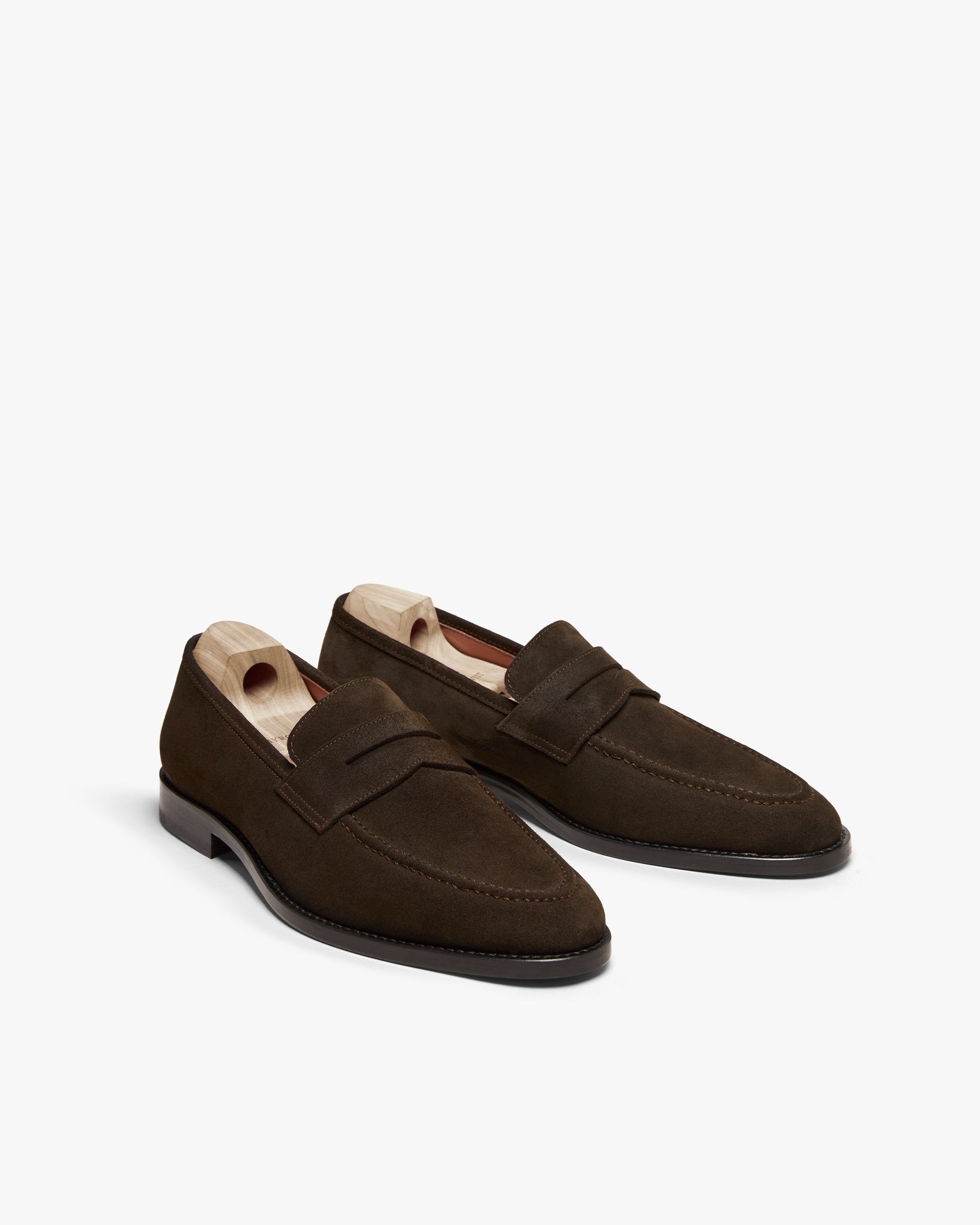 Wexford Penny Loafer – Dark Brown Suede