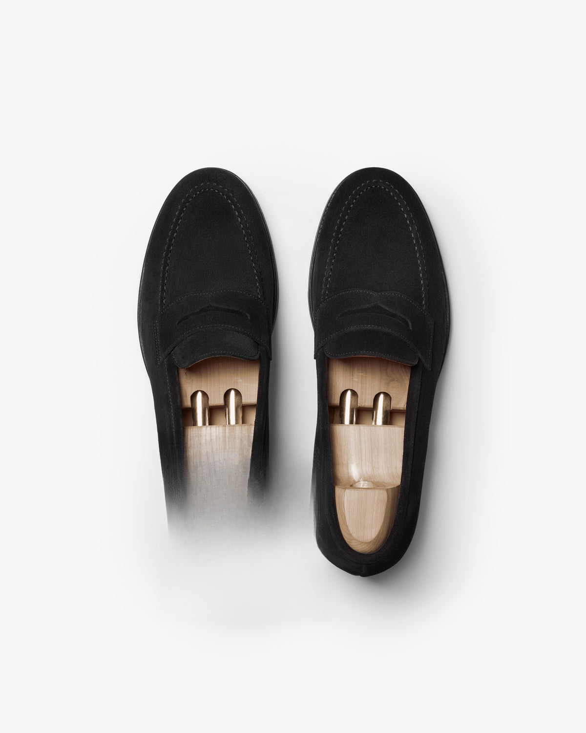 Hartley Apron Loafer – Black Suede