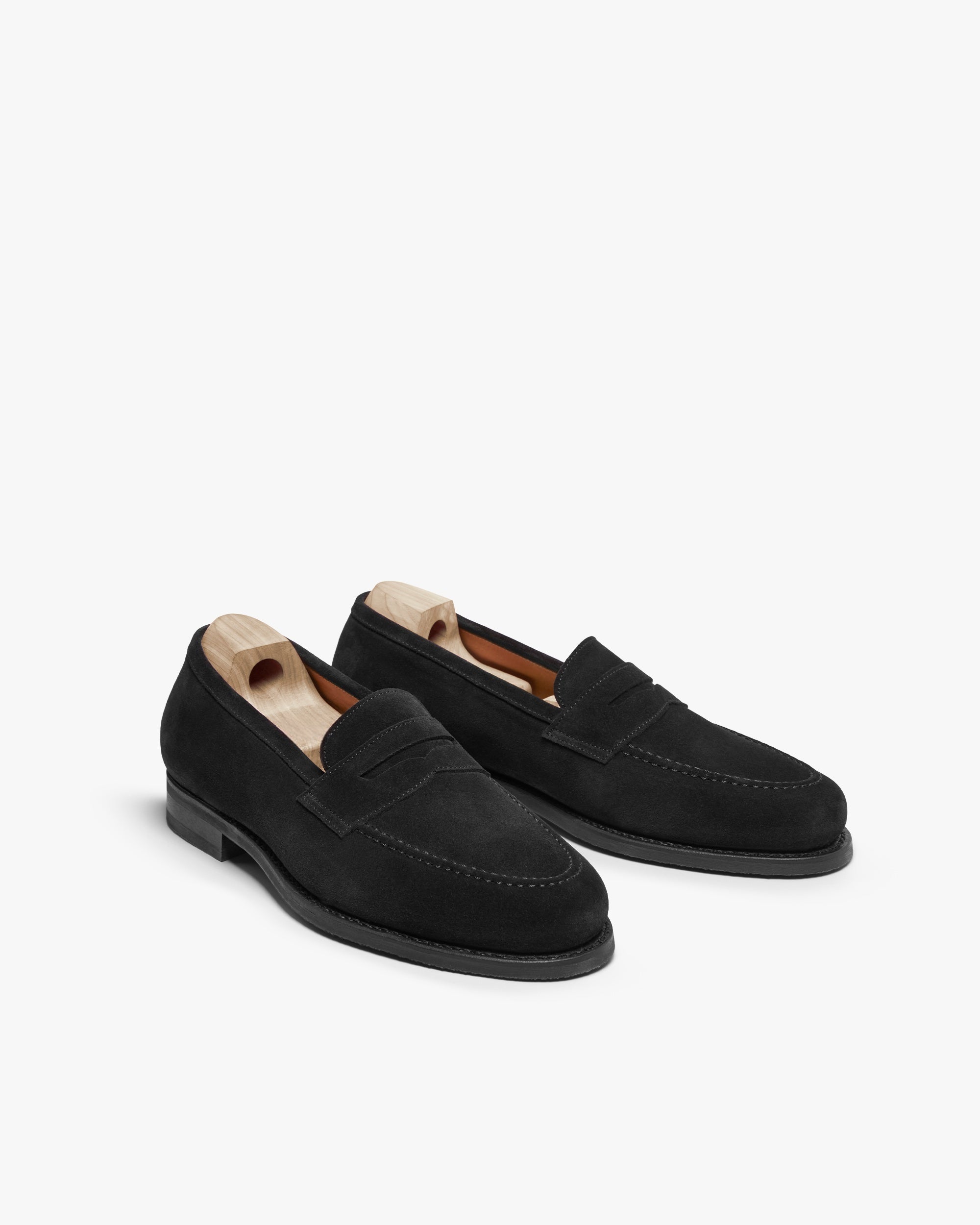 Hartley Apron Loafer – Black Suede