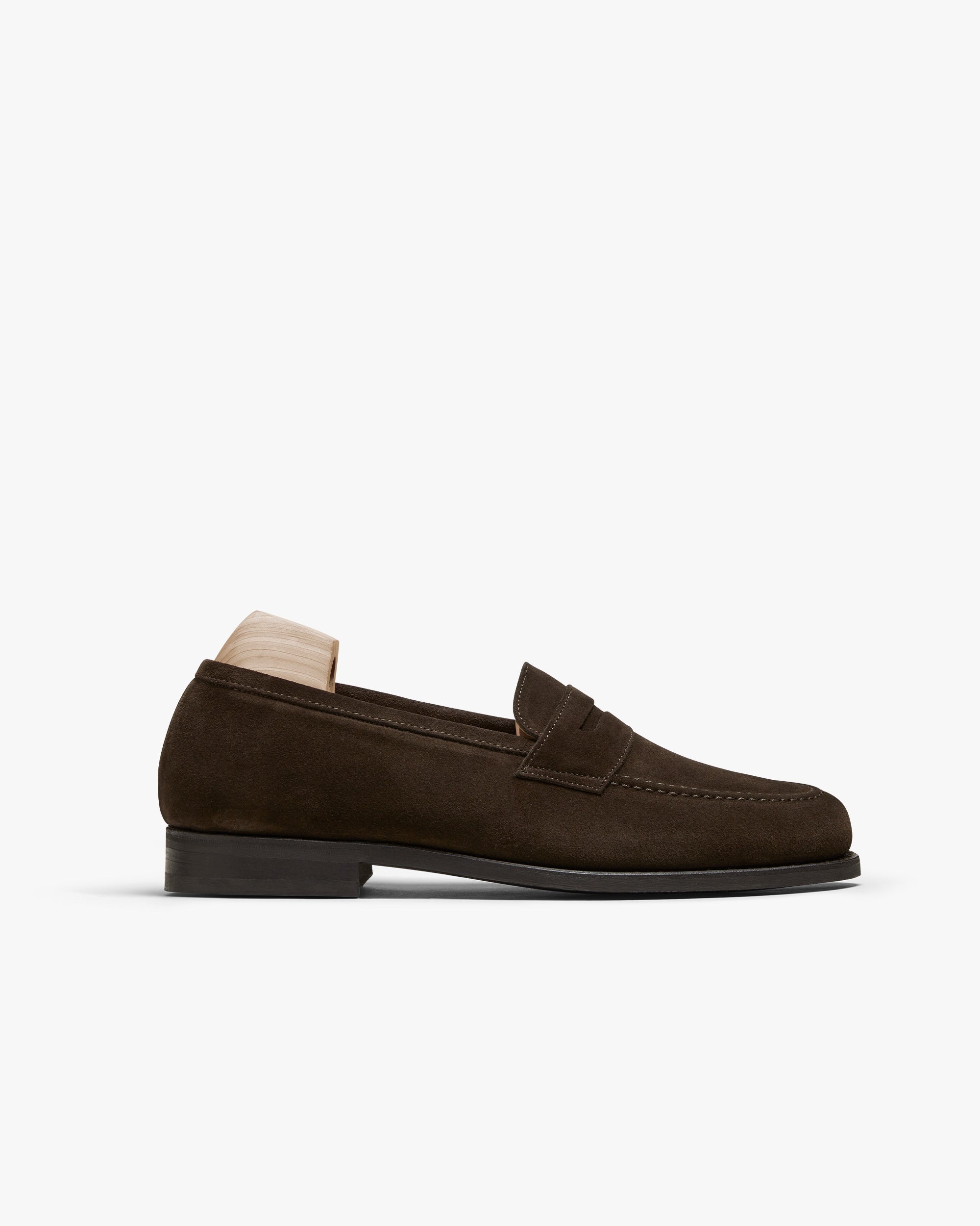Hartley Apron Loafer – Dark Brown Suede