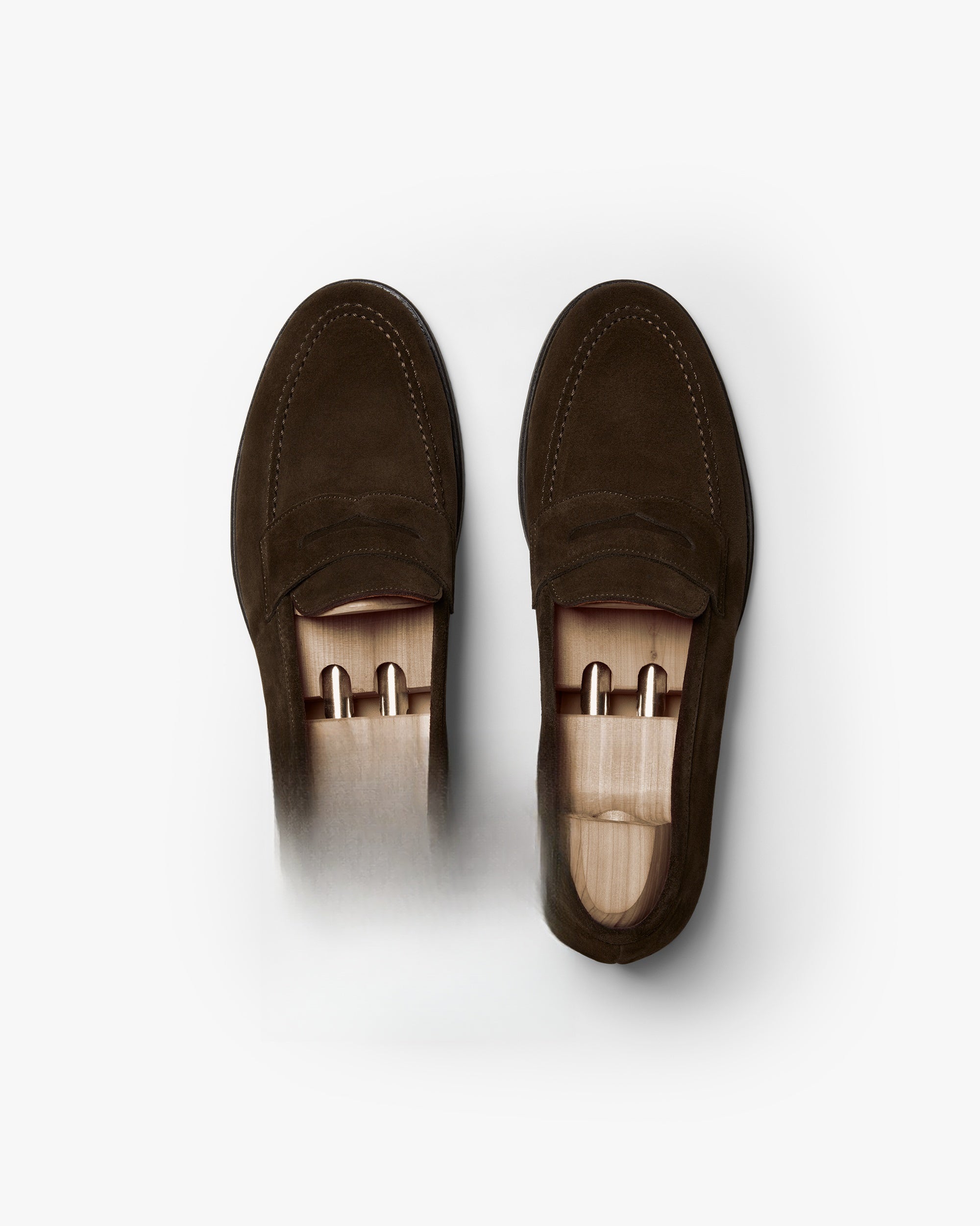 Hartley Apron Loafer – Dark Brown Suede